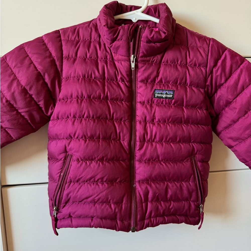 Patagonia Baby Down Sweater 
Dark Pink 
Size 2T